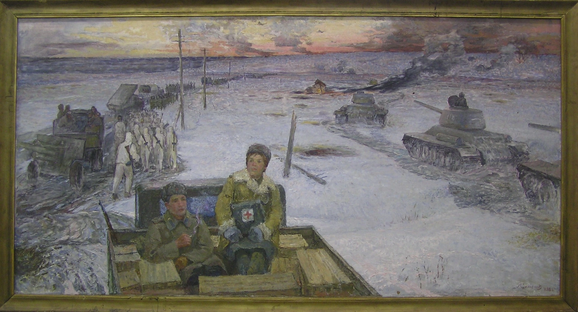 М.И. Семенов. Обоз